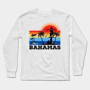 Bahamas Vacation Design Long Sleeve T-Shirt